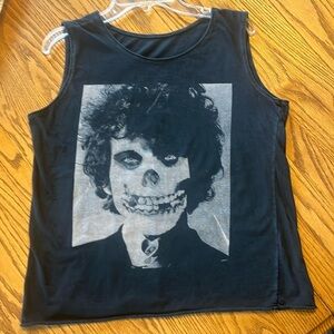 Womens Misfits Crimson Ghost style punk tank top